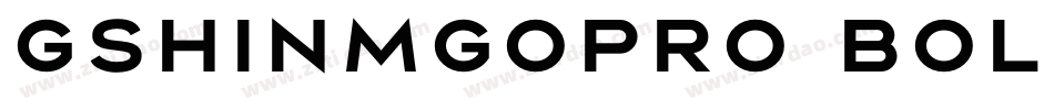 gshinmgopro bold字体转换